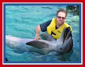 Gary Swimming with Dolphins